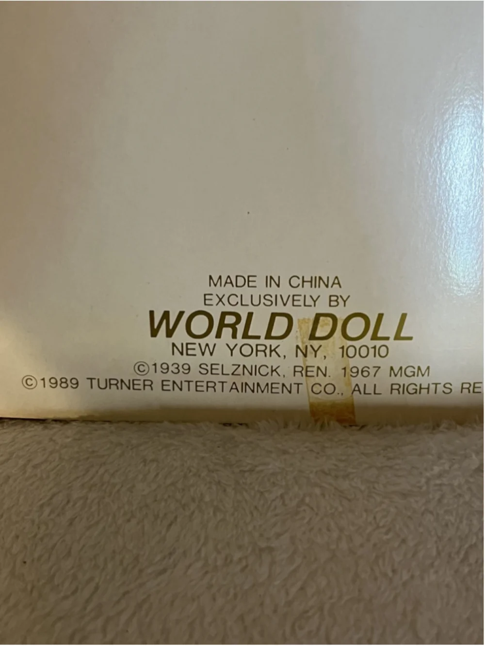 VINTAGE COLLECTOR 1989 World Doll: Gone With The Wind Portrait Doll O HARA 50TH